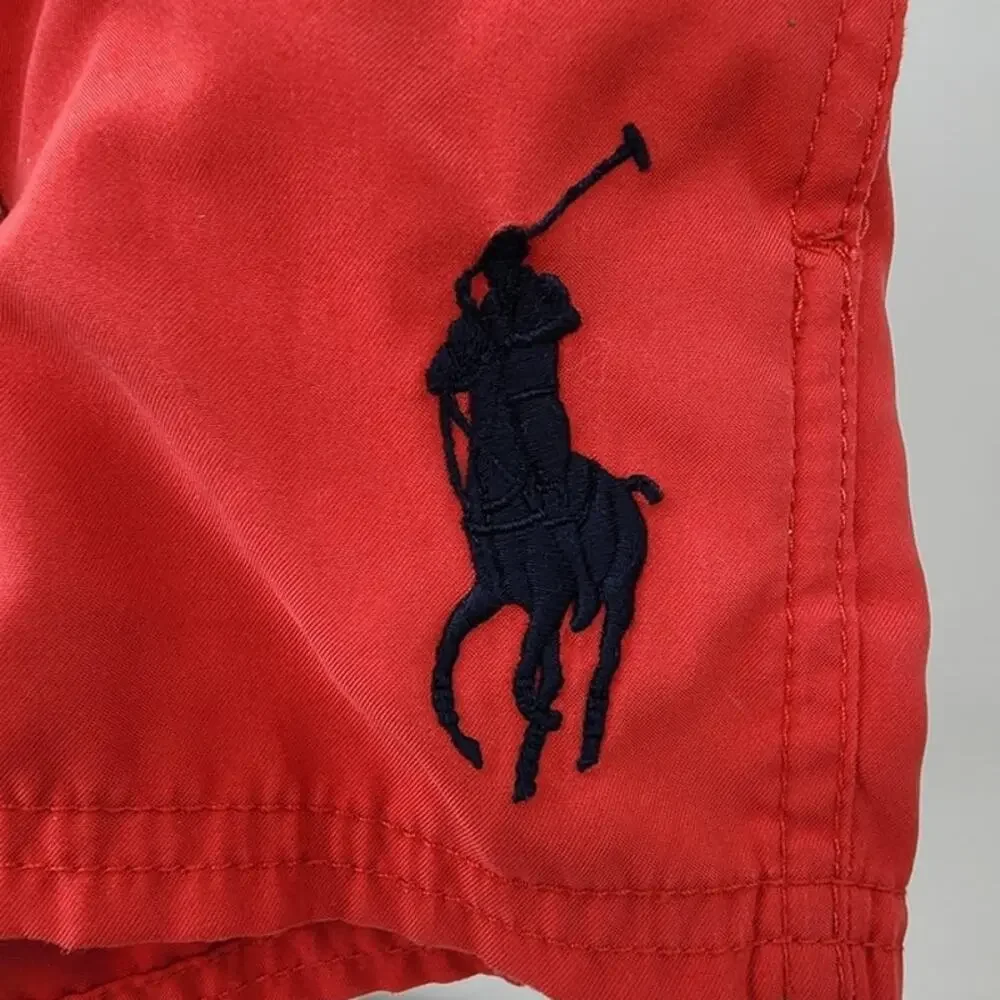 Toddler Boys Polo Ralph Lauren‎ Swim Big Pony Swimwear Shorts Red Size 2T - Picture 4 of 6
